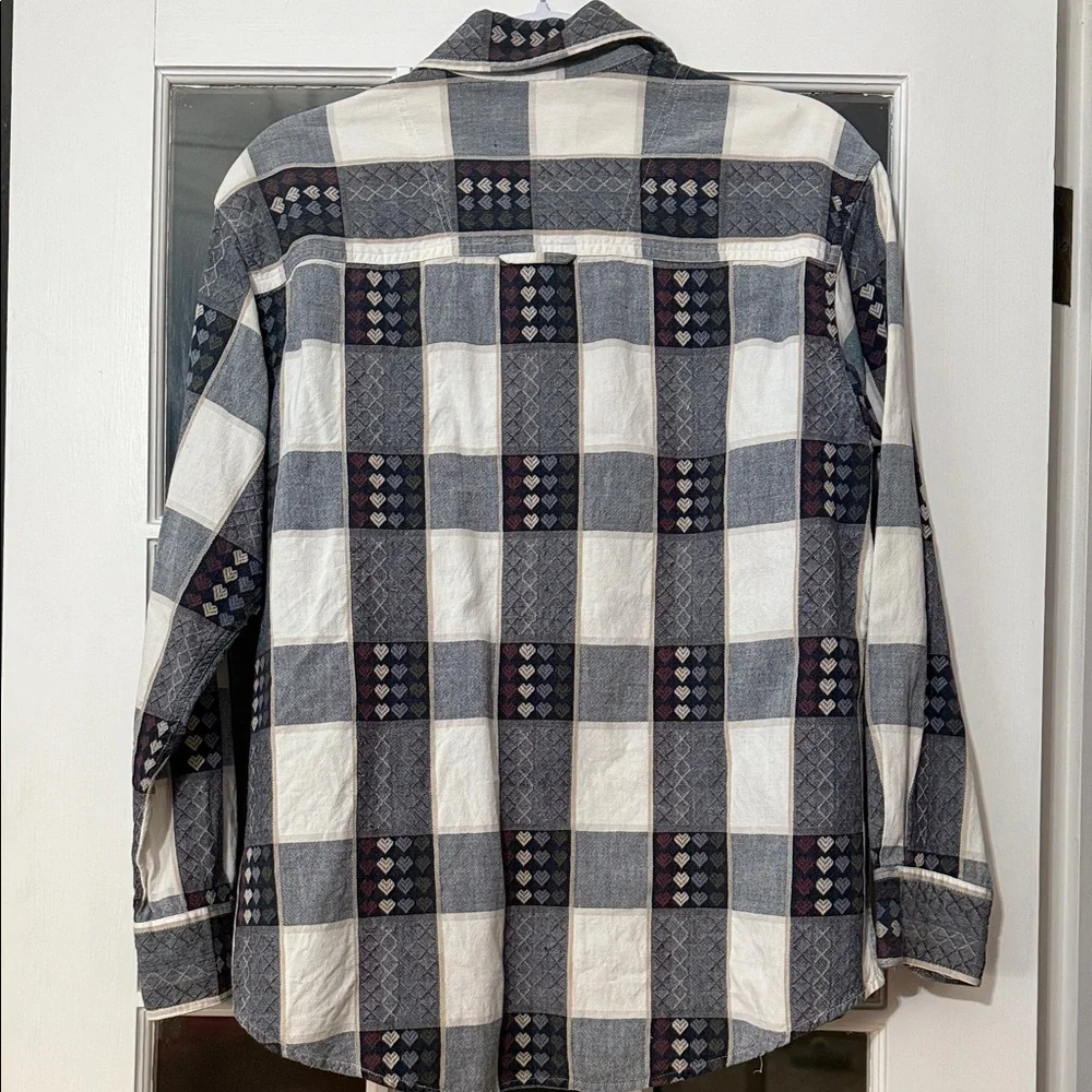 Krazy Kat Vintage Plaid Button-Up Shirt